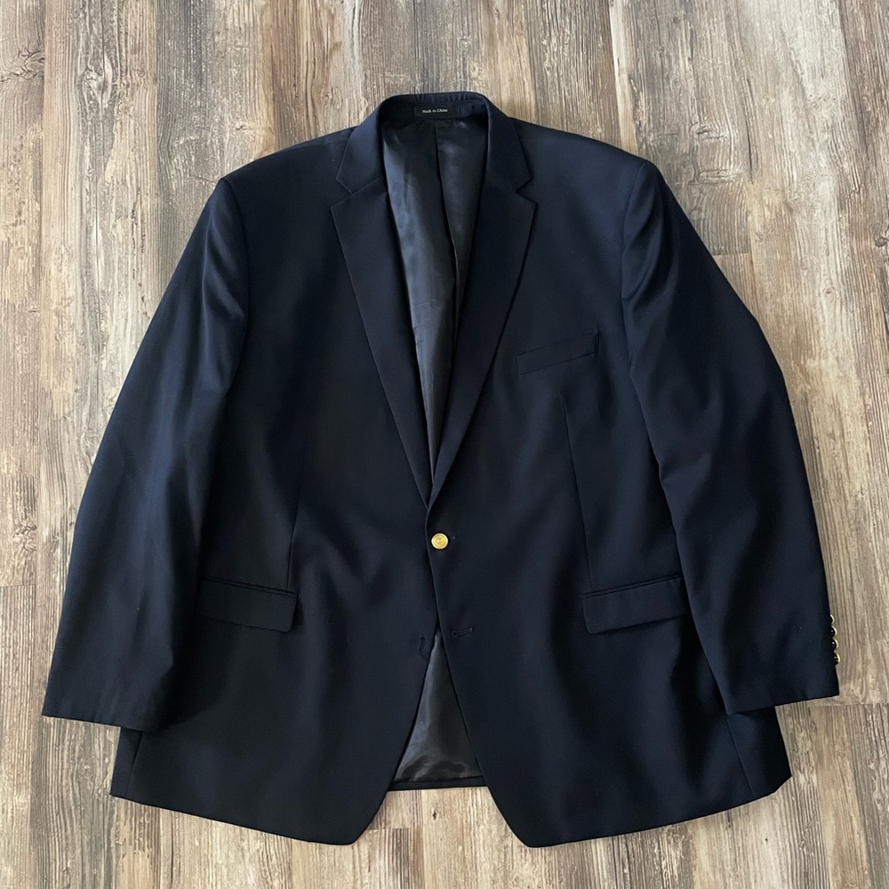 Chaps Navy Two button Men’s Sport Coat. Size 56L.